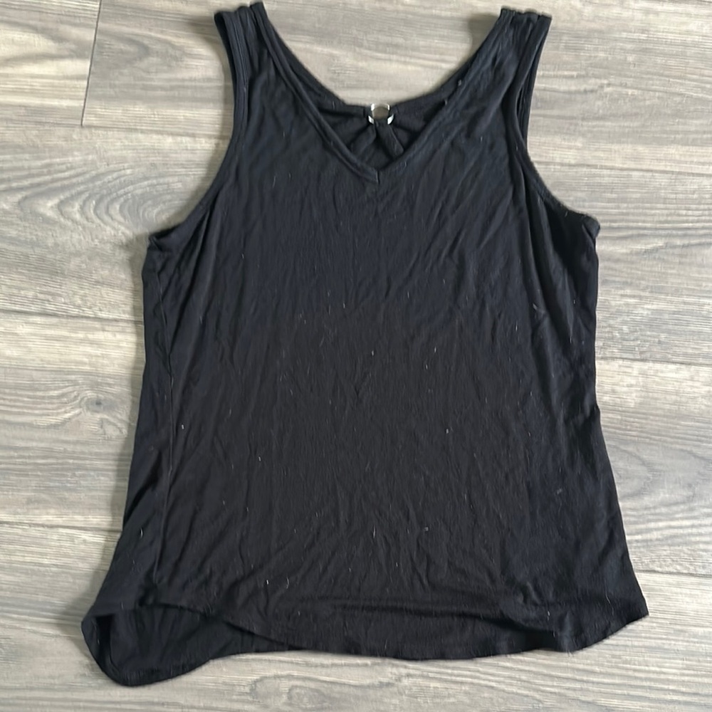 SO Gray Relaxed Tank Top Scoop Neck